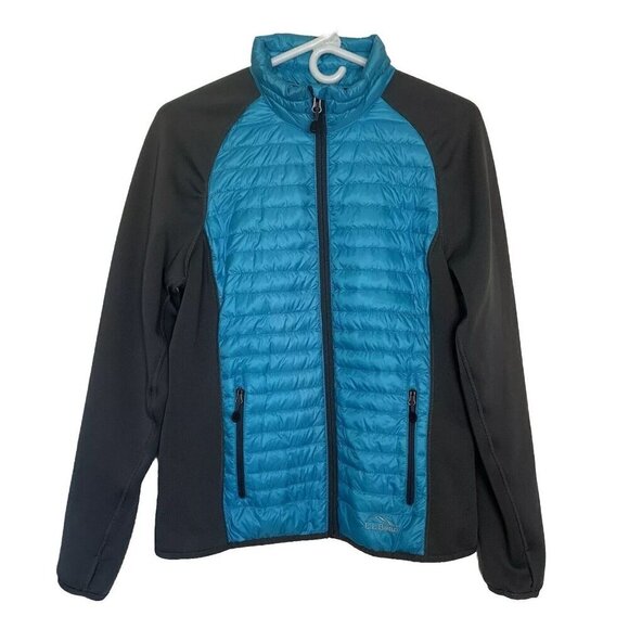 L.L. Bean Ultralight 850 Down Insulated Jacket Women's M Downtek Turquoise Blue
